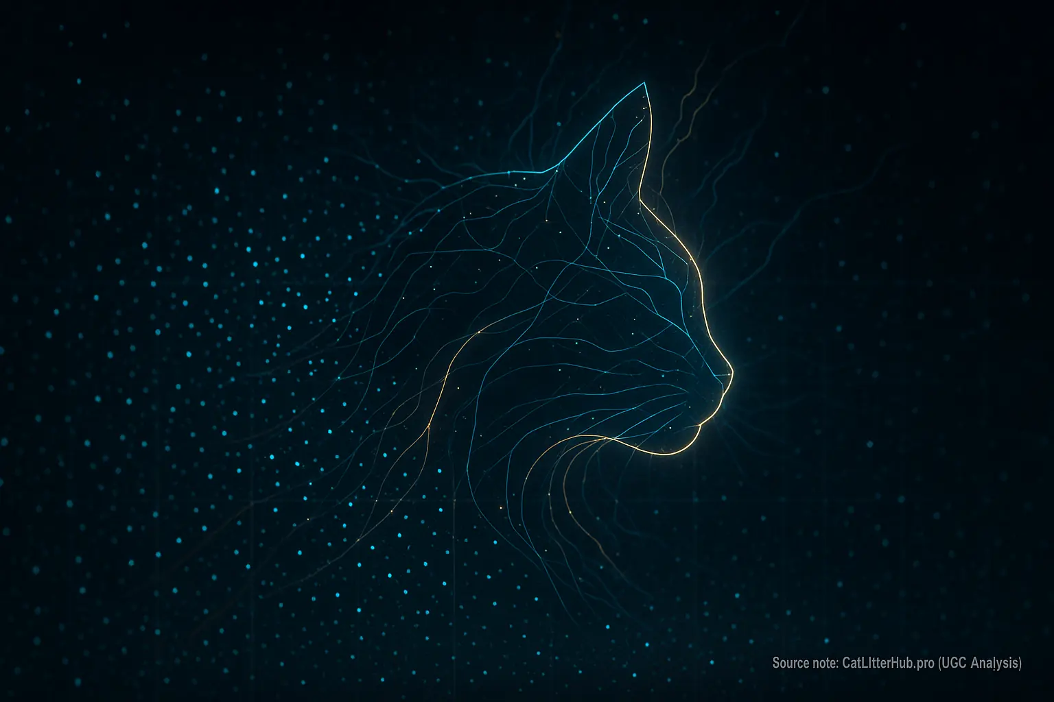 Dynamic lines connect scattered data points, creating recognizable patterns that symbolize insight.
